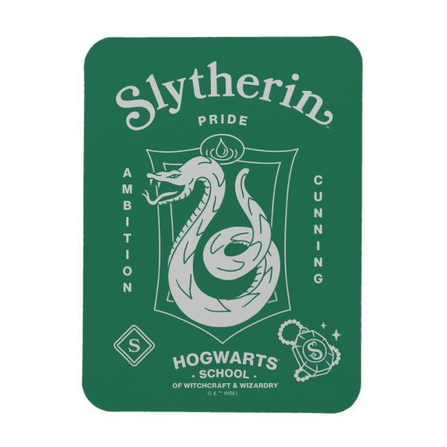SLYTHERIN™ Pride Ambition Cunning Crest Magnet (Vertical)