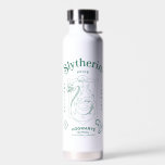 SLYTHERIN™ Pride Ambition Cunning Crest Water Bottle<br><div class="desc">Show your house pride with this bold Slytherin™ crest design, honoring the ambition and cunning that define this iconic Hogwarts™ house. Featuring the striking serpent coiled within a classic shield, the artwork highlights Slytherin’s core traits — Ambition, Pride, and Cunning — in a clean, vintage-inspired layout. Rendered in signature house...</div>