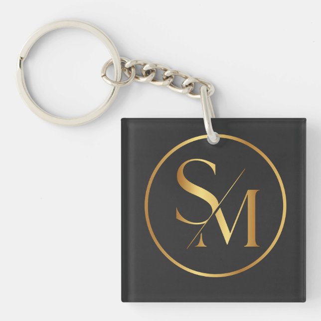 SM Minimal Modern Design Key Ring (Front)