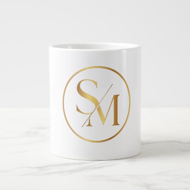 SM Minimal Modern Design Large Coffee Mug (Front)
