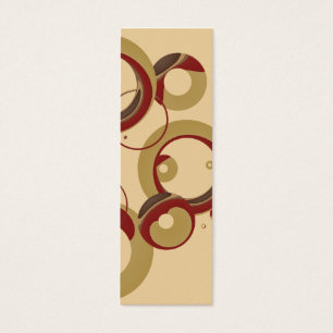 Sm. Modern Bubbles Bookmark - Beige