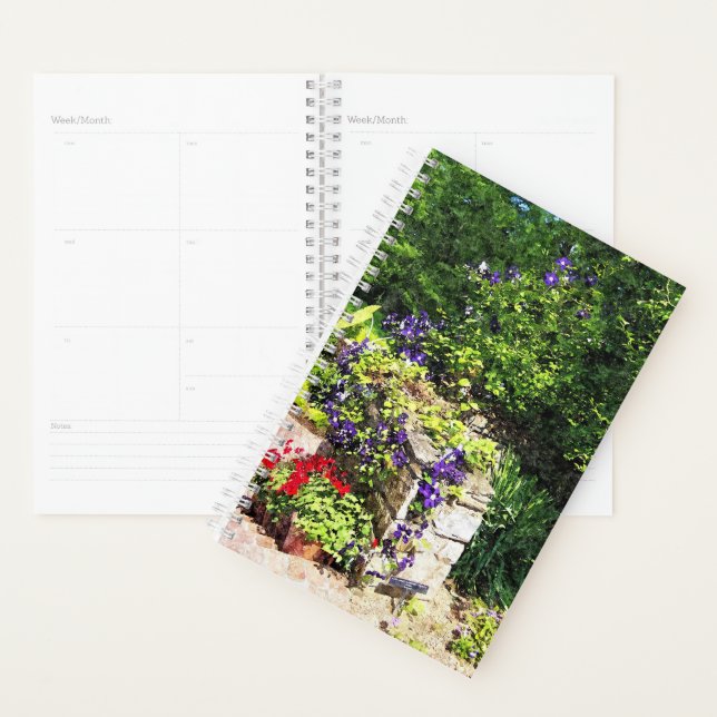 Sm Planner - Purple Clematis on Wall (Display)
