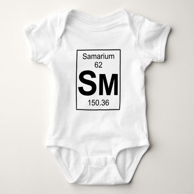 Sm - Samarium Baby Bodysuit (Front)