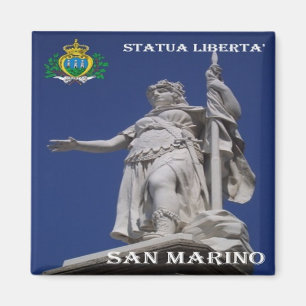SM - San Marino - Statue Liberty Magnet