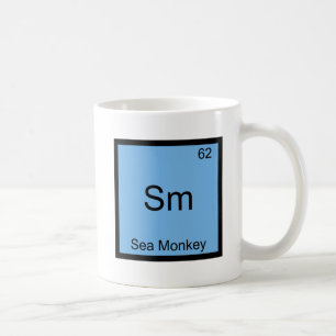 Sm - Sea Monkey Funny Chemistry Element Symbol Tee Coffee Mug