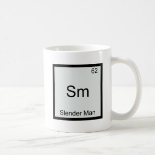 Sm - Slender Man Funny Chemistry Element Symbol Coffee Mug