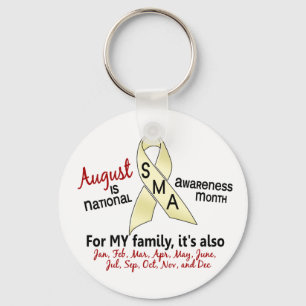 SMA Awareness Month August 2.2 Key Ring