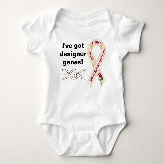 SMA I've got designer genes oonsie Baby Bodysuit (Front)