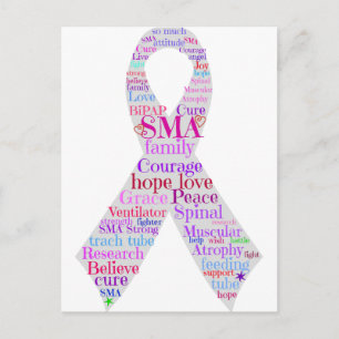 SMA Ribbon Design Postcard