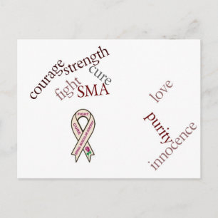 SMA Ribbon postcard