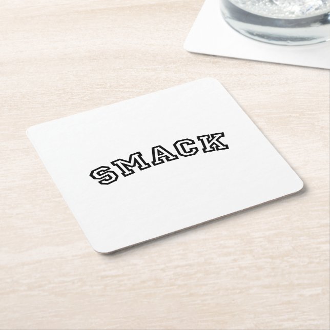 SMACK SQUARE PAPER COASTER (Angled)