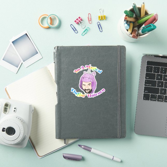 Small 4" x 4" Custom-Cut Vinyl Sticker (iPad Cover)