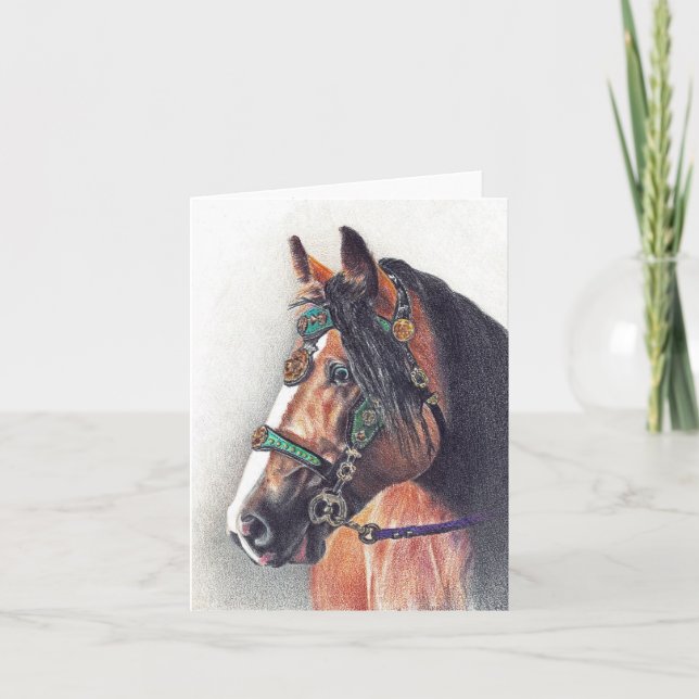 Small, 4" x 5.6" Folded Greeting Card (Front)