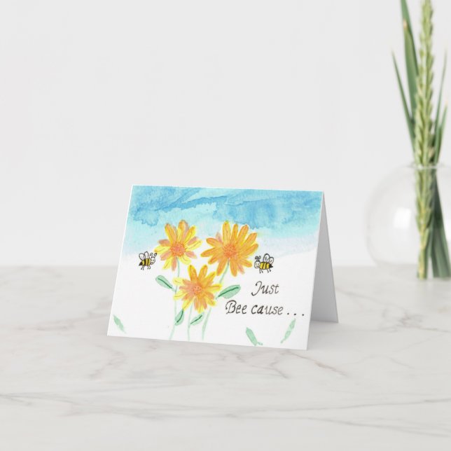 Small, 4" x 5.6" Folded Note Card (Front)
