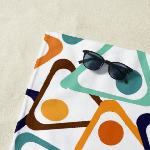 Small 70s Triangles Beach Towel