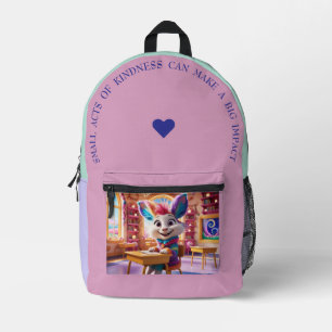Small Acts Of Kindness… Printed Backpack