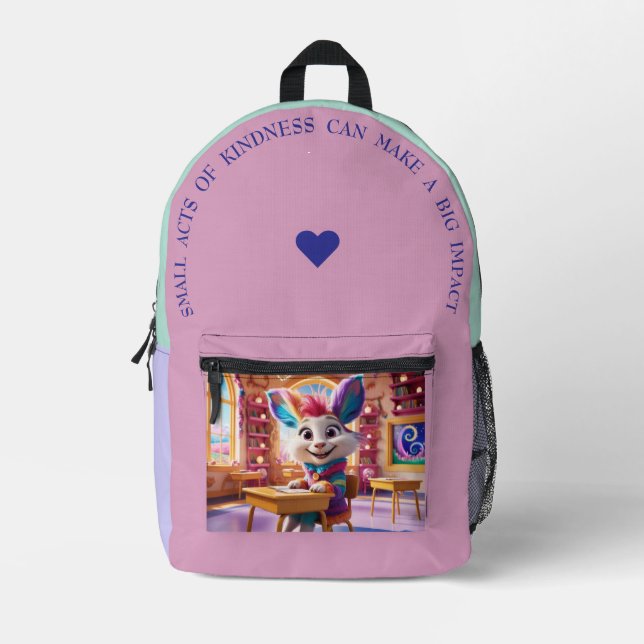 Small Acts Of Kindness… Printed Backpack (Front)