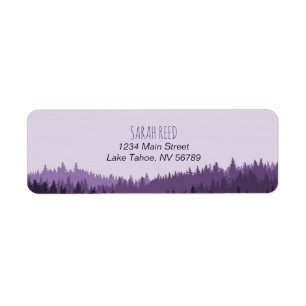 Small address label for rustic mountain wedding return address label