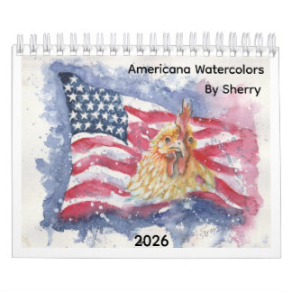 Small Americana Calendar By Sherry Jarvis