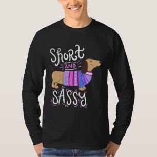 Small And Cheeky Dachshund Dachshund With Coat T-Shirt