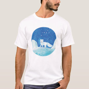 Small Arctic Fox (Vulpes lagopus) Illustration  T-Shirt