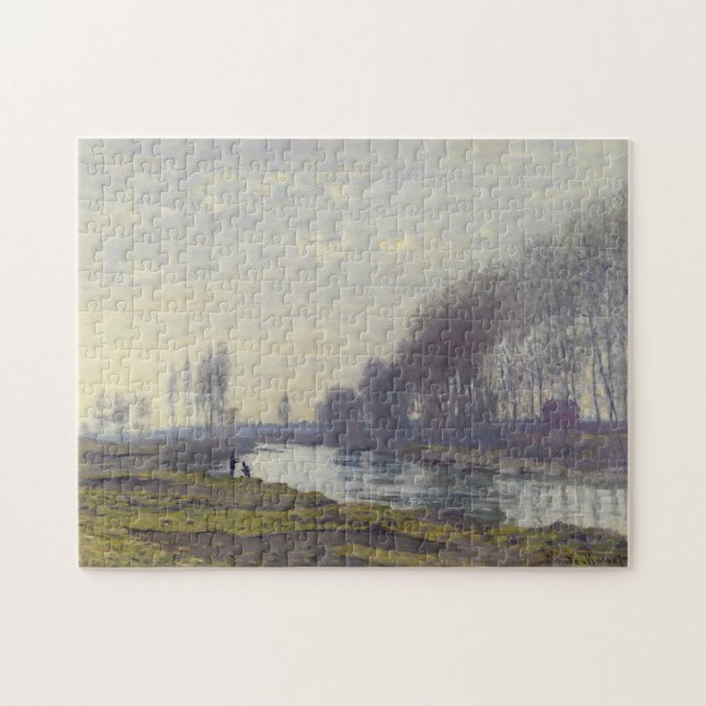 Small Arm of Seine at Argenteuil Monet Fine Art Jigsaw Puzzle (Horizontal)