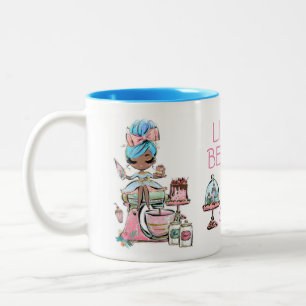 Small bakery business, cupcakes mug, Two-Tone cof Coffee Mug
