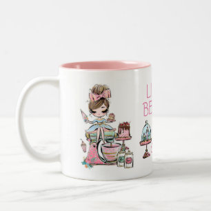 Small bakery business, cupcakes mug,  Two-Tone cof Coffee Mug