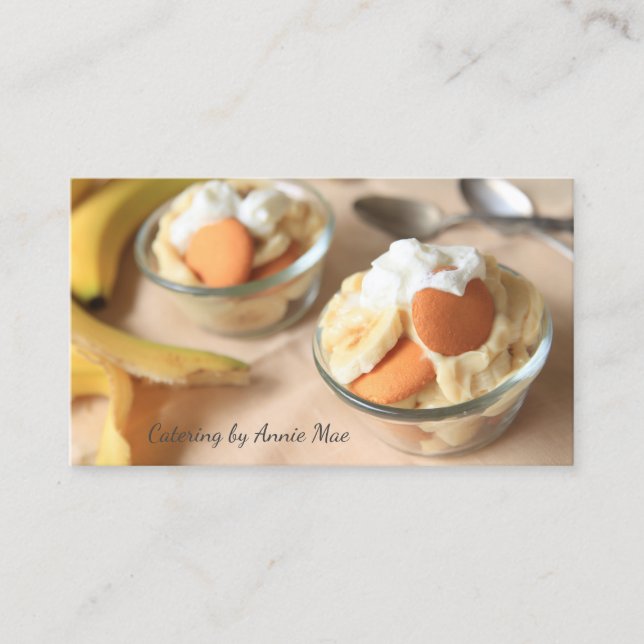 Small banana puddings business card (Front)