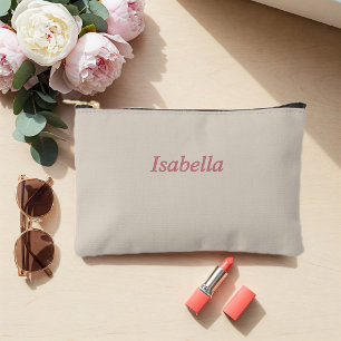 Small Beige Accessory Bag