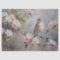Small Birds with Blossoming Flowers Decoupage