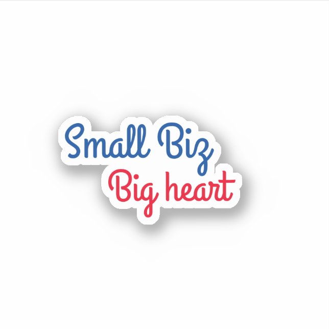 Small biz big heart trendy small business (Front)