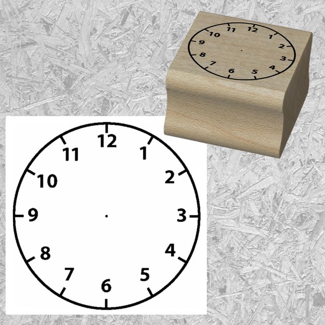 Small Blank Clock Face Rubber Stamp (Creator Uploaded)