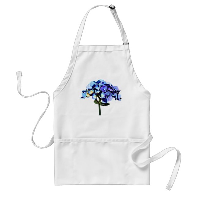 Small Blue Hydrangea Standard Apron (Front)