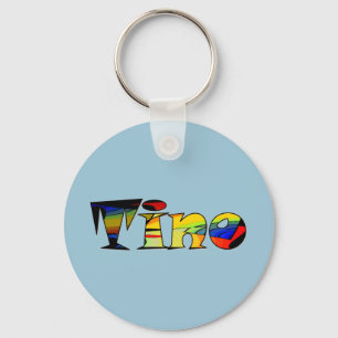 Small blue keychain for Tino