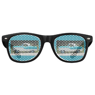 Small blue Metropolitian Nash cute classic car Retro Sunglasses