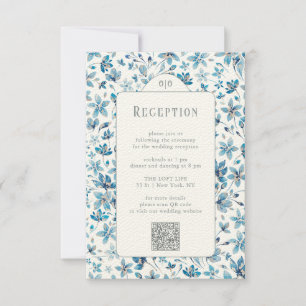 Small Blue Reception Enclosure Card