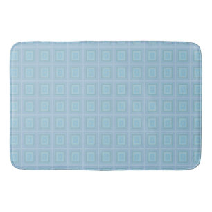 Small blue squares. bath mat