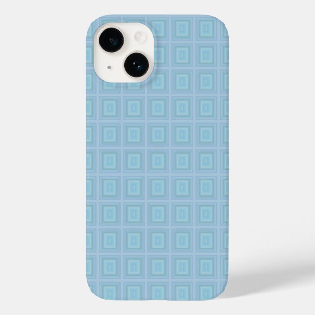Small blue squares. Case-Mate iPhone case (Back)
