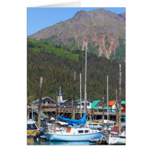 Small Boat Harbour, Seward, AK - 7" x 5" Art Card