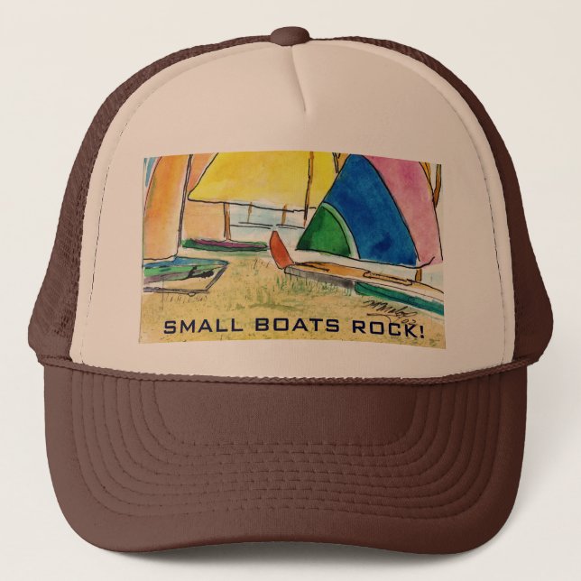 Small Boats Rock - Sailing Hat (Front)
