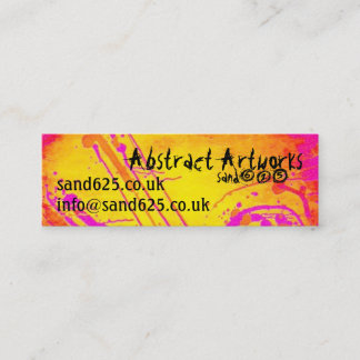 Small bookmark- abstract artwork mini business card