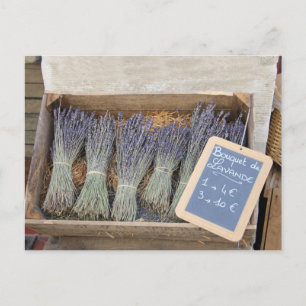 Small bouquets of lavender postcard