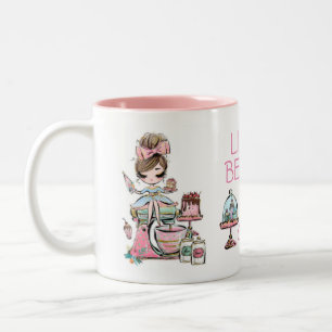 Small Business Bakery, cupcakes  Two-Tone Coffee Mug