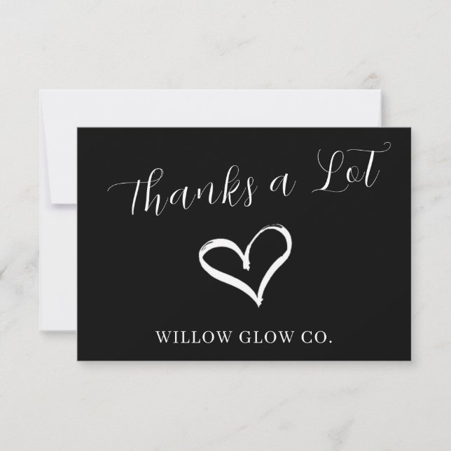 Small Business Branding Thank You Note Card (Front)