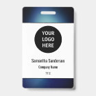 Small Business Employee ID Company Logo Barcode