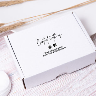 Small Business Instagram Facebook Follow us Self-inking Stamp