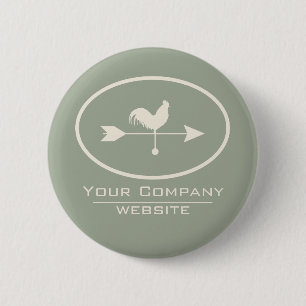 Small Business Ivory Weathervane 6 Cm Round Badge