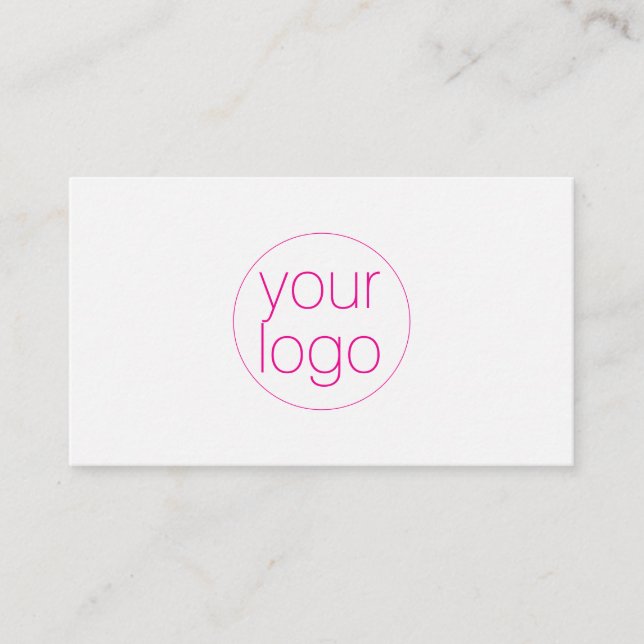 Small Business Logo Thank You QR Card Blush (Front)