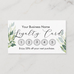 Small Business Loyalty Card Customizable